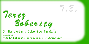 terez boberity business card